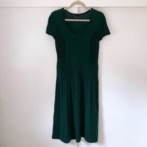 Green sweater dress